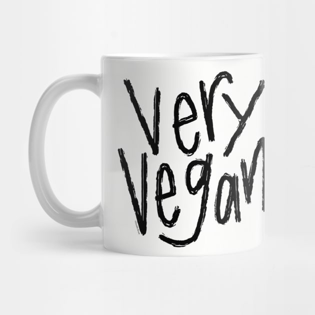 Very Vegan Vegetarian Foodie Hand Lettered by DoubleBrush